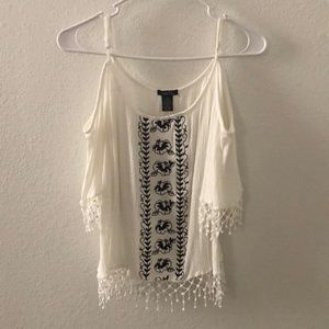 RUE21 TANK/OFF THE SHOULDER SHIRT